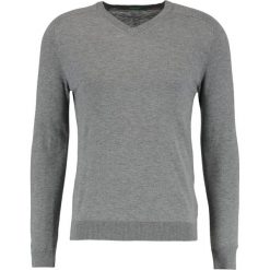 Swetry klasyczne męskie: Benetton Sweter grey melange