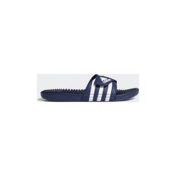Sandały sportowe adidas Klapki Adissage. Niebieskie klapki damskie Adidas, bez wzorów, bez obcasa. Za 99,95 zł.