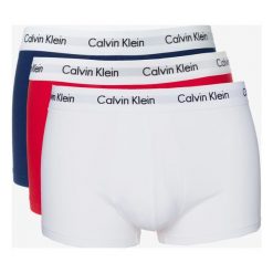 Calvin Klein 3-pack Bokserki Niebieski Czerwony Biały. Czerwone bokserki męskie Calvin Klein, bez wzorów, z elastanu. Za 188,95 zł.