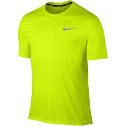 Nike M Nk Dry Miler Top Ss L. Żółte koszulki sportowe męskie marki Nike, m, z krótkim rękawem, na fitness i siłownię, dri-fit (nike). W wyprzedaży za 99,00 zł.