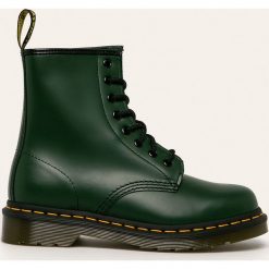 Dr Martens - Workery skórzane. Zielone workery damskie ze skóry, na sznurówki. Za 699,90 zł.