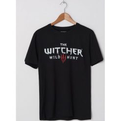 Koszulka The Witcher - Czarny. Czarne koszulki męskie House, xl, bez wzorów, bez kołnierzyka, bez rękawów. Za 49,99 zł.