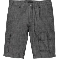 Bermudy bojówki Loose Fit bonprix czarny. Czarne spodenki i szorty męskie bonprix, m. Za 109,99 zł.