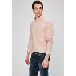 Selected - Koszula. Różowe koszule męskie Selected, xl, bez wzorów, z bawełny, casualowe, z włoskim kołnierzykiem, z długim rękawem. W wyprzedaży za 139,90 zł.