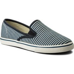 Tenisówki LAUREN RALPH LAUREN - Janis 802689114001 Blue. Niebieskie półbuty damskie marki Lauren Ralph Lauren, bez wzorów, ze skóry, bez zapięcia. W wyprzedaży za 239,00 zł.