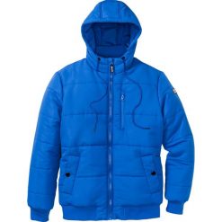 Kurtka pikowana bonprix lazurowy. Niebieskie kurtki męskie bonprix, na zimę, m, bez wzorów, bez kaptura. Za 239,99 zł.