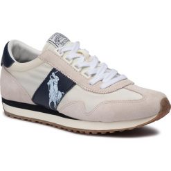Sneakersy POLO RALPH LAUREN - Train 90 809755192003 Egr/Wht. Brązowe sneakersy męskie Polo Ralph Lauren, na co dzień, bez wzorów, ze skóry, bez zapięcia. Za 539,00 zł.