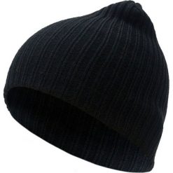 Czarna, Męska Czapka - Jesienna, Zimowa, Uniwersalny Rozmiar CPAPJNSZ56cz. Czarne czapki męskie Pako Jeans, na zimę, bez wzorów, ze splotem. Za 24,90 zł.