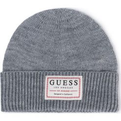 Czapka GUESS - Not Coordinated Hats AM8585 WOL01 GRY. Szare czapki męskie Guess, na zimę, z aplikacjami, z wełny. W wyprzedaży za 99,00 zł.