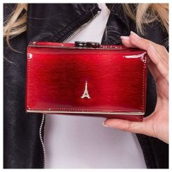 Ekskluzywny skÓrzany portfel damski paris design. Żółte portfele damskie PARIS DESIGN, bez wzorów, ze skóry. Za 99,00 zł.