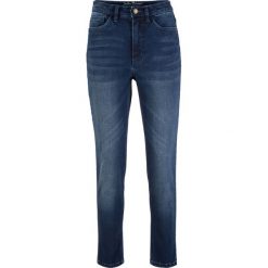 Dżinsy 7/8 shape bonprix niebieski. Niebieskie jeansy damskie bonprix. Za 54,99 zł.