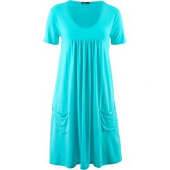 Sukienki: Sukienka shirtowa, krótki rękaw bonprix morski