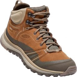 Keen Terradora Leather Mid Wp W Timber/Cornstalk Us 7,5 (38 Eu). Brązowe buty sportowe damskie marki Keen, bez wzorów, ze skóry, eleganckie. W wyprzedaży za 519,00 zł.