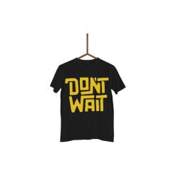 Koszulka Don't Wait Męska. Czarne koszulki męskie Failfake, xxl, bez wzorów, bez kołnierzyka, bez rękawów. Za 130,00 zł.