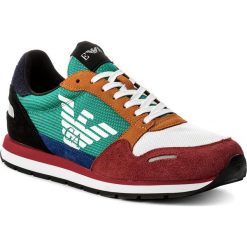 Sneakersy EMPORIO ARMANI - X4X215 XL200 A005 Scarlet Multicolor. Czerwone sneakersy męskie Emporio Armani, na co dzień, bez wzorów, z zamszu, klasyczne, bez zapięcia. W wyprzedaży za 559,00 zł.
