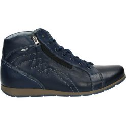 Botki męskie - 866 TOBI BLUE. Niebieskie botki męskie Venezia, ze skóry. Za 279,00 zł.