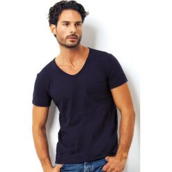 Męski T-shirt włoskiej marki Enrico Coveri 1512 Blue. Niebieskie podkoszulki męskie marki Astratex, m, z bawełny, z krótkim rękawem. Za 45,00 zł.