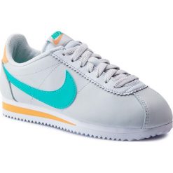Buty NIKE - Classic Cortez Leather 807471 019 Pure Platinum/Hyper Jade. Szare buty sportowe damskie Nike, bez wzorów, ze skóry ekologicznej, sportowe. W wyprzedaży za 279,00 zł.