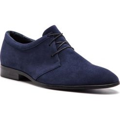 Półbuty BALDOWSKI - M00201-0696-003 Zamsz Granat. Niebieskie buty wizytowe męskie Baldowski, ze skóry, bez zapięcia. W wyprzedaży za 369,00 zł.