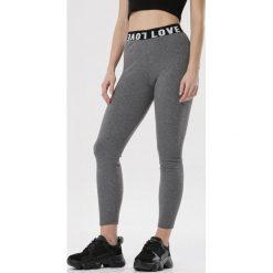 Ciemnoszare Legginsy Aegabelle. Szare legginsy damskie Born2be, s, bez wzorów. W wyprzedaży za 39,99 zł.
