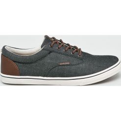 Jack & Jones - Tenisówki. Szare tenisówki męskie marki Jack & Jones, z gumy, na sznurówki. W wyprzedaży za 129,90 zł.
