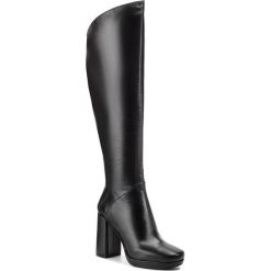 Kozaki BRUNO PREMI - Nappa U6404G Nero. Niebieskie buty zimowe damskie marki Bruno Premi, z materiału. W wyprzedaży za 529,00 zł.