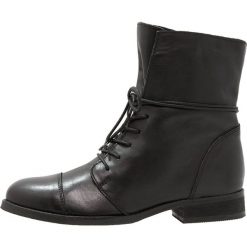 Buty zimowe męskie: Zign Botki sznurowane black