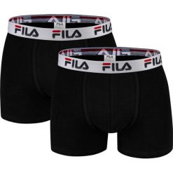 Bielizna męska majtki bokserki Fila 2 pary FU5016-2-200. Czarna majtki męskie Fila, m. Za 58,99 zł.