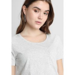 T-shirty damskie: Scotch & Soda BASIC TEE WITH CHEST POCKET Tshirt basic grey melange