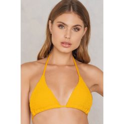 Stroje dwuczęściowe damskie: Hot Anatomy Góra bikini Wrinkled – Yellow