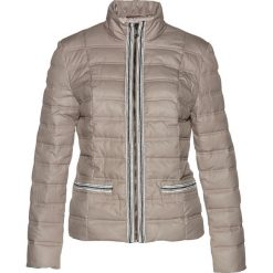 Kurtka pikowana puchowa bonprix brunatny. Pomarańczowe kurtki damskie bonprix, bez wzorów, z poliesteru. Za 269,99 zł.