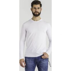 Longsleeve trussardi jeans. Białe bluzy męskie Trussardi Jeans, m, z aplikacjami, z bawełny, z okrągłym kołnierzem, bez rękawów, bez kaptura. Za 209,00 zł.
