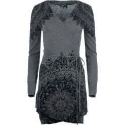 Desigual sweter damski Electra M szary. Szare swetry damskie Desigual, m, bez wzorów, bez rękawów, bez kaptura. W wyprzedaży za 335,00 zł.