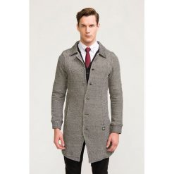 Kardigan w kolorze czarno-białym. Czarne kardigany męskie m, z bawełny. W wyprzedaży za 129,95 zł.