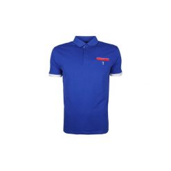 Koszulki polo z krótkim rękawem Trussardi 32T00136 1T002730 / Polo 3 Bottoni. Niebieskie koszulki męskie Trussardi, s, bez wzorów, polo, z krótkim rękawem, krótkie. Za 219,00 zł.