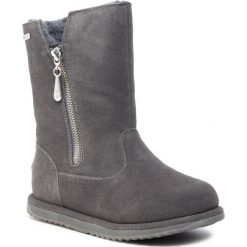Buty EMU AUSTRALIA - Gravelly Kids K12177 Charcoal. Szare śniegowce dziewczęce EMU Australia, bez zapięcia. W wyprzedaży za 259,00 zł.