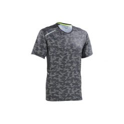 Koszulka do biegania krótki rękaw RUN DRY+ męska. Szare koszulki do biegania męskie KALENJI, m, z elastanu, z krótkim rękawem. Za 39,99 zł.