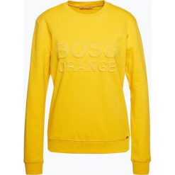 Bluzy damskie: BOSS Casual – Damska bluza nierozpinana – Talago, żółty