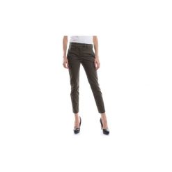 Spodnie z pięcioma kieszeniami Dondup PERFECT DP066 RS004D PTD. Zielone spodnie damskie Dondup. Za 246,49 zł.