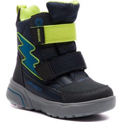 Śniegowce GEOX - J Sveggen B.Babx C J847UC 0CEFU C0749 M Navy/Lime. Niebieskie śniegowce chłopięce Geox, bez zapięcia. W wyprzedaży za 269,00 zł.