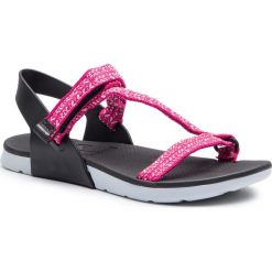 Sandały RIDER - Rx III Sandal Fem 82657 White/Black/Pink 21428. Różowe klapki damskie Rider, bez wzorów, z tworzywa sztucznego, bez obcasa. W wyprzedaży za 129,00 zł.