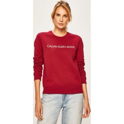 Calvin Klein Jeans - Bluza. Zielone bluzy damskie Calvin Klein Jeans, s, bez wzorów, z bawełny, bez rękawów, bez kaptura. W wyprzedaży za 299,90 zł.
