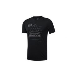 T-shirty z krótkim rękawem Reebok Sport Koszulka Workout Ready Graphic. Czarne koszulki męskie Reebok Sport, s, bez wzorów, sportowe, bez kołnierzyka, z krótkim rękawem, krótkie. Za 89,95 zł.