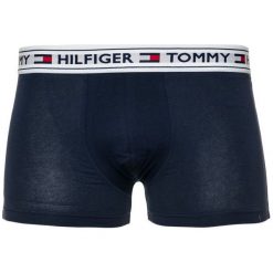 Tommy Hilfiger Męskie Bokserki M Ciemny Niebieski. Niebieskie bokserki męskie marki TOMMY HILFIGER, bez wzorów. Za 119,00 zł.