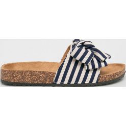 Answear - Klapki BO AIME. Szare klapki damskie ANSWEAR, bez wzorów, z materiału, bez obcasa. Za 99,90 zł.