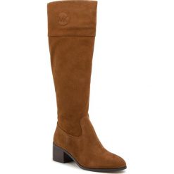 Kozaki MICHAEL MICHAEL KORS - Dylan Boot 40F9DYMB5S Amber. Pomarańczowe kozaki damskie MICHAEL Michael Kors, ze skóry, bez obcasa, bez zapięcia. Za 1269,00 zł.