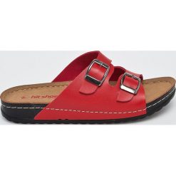 Answear - Klapki Hit Shoes. Żółte klapki damskie ANSWEAR, bez wzorów, z materiału, bez obcasa, na obcasie. W wyprzedaży za 49,90 zł.