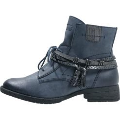 Botki damskie lity: Jana Botki sznurowane navy