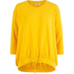 Bluza, rękawy 3/4 bonprix żółty kanarkowy. Żółte bluzy damskie bonprix, bez wzorów, bez rękawów, bez kaptura. Za 37,99 zł.