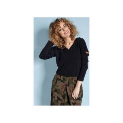 Bluzy damskie: Czarująca Joy – bluza z kapturem – czarna